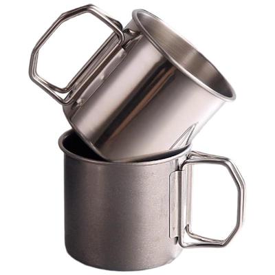 Homeglen faltbarer Campingbecher aus 304 Edelstahl