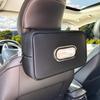 Noaman Upgraded Large Car Tissue Holder Premium PU Leather Tissues Box Cover Backseat Rectangular Napkin Holder For Car Fits For 120 Standard Kleenex