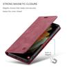 Premium Vintage Leather Wallet Case for Samsung Galaxy S21 Ultra - Flip Cover with Card Slots, Shockproof Retro Style (4 Colors)