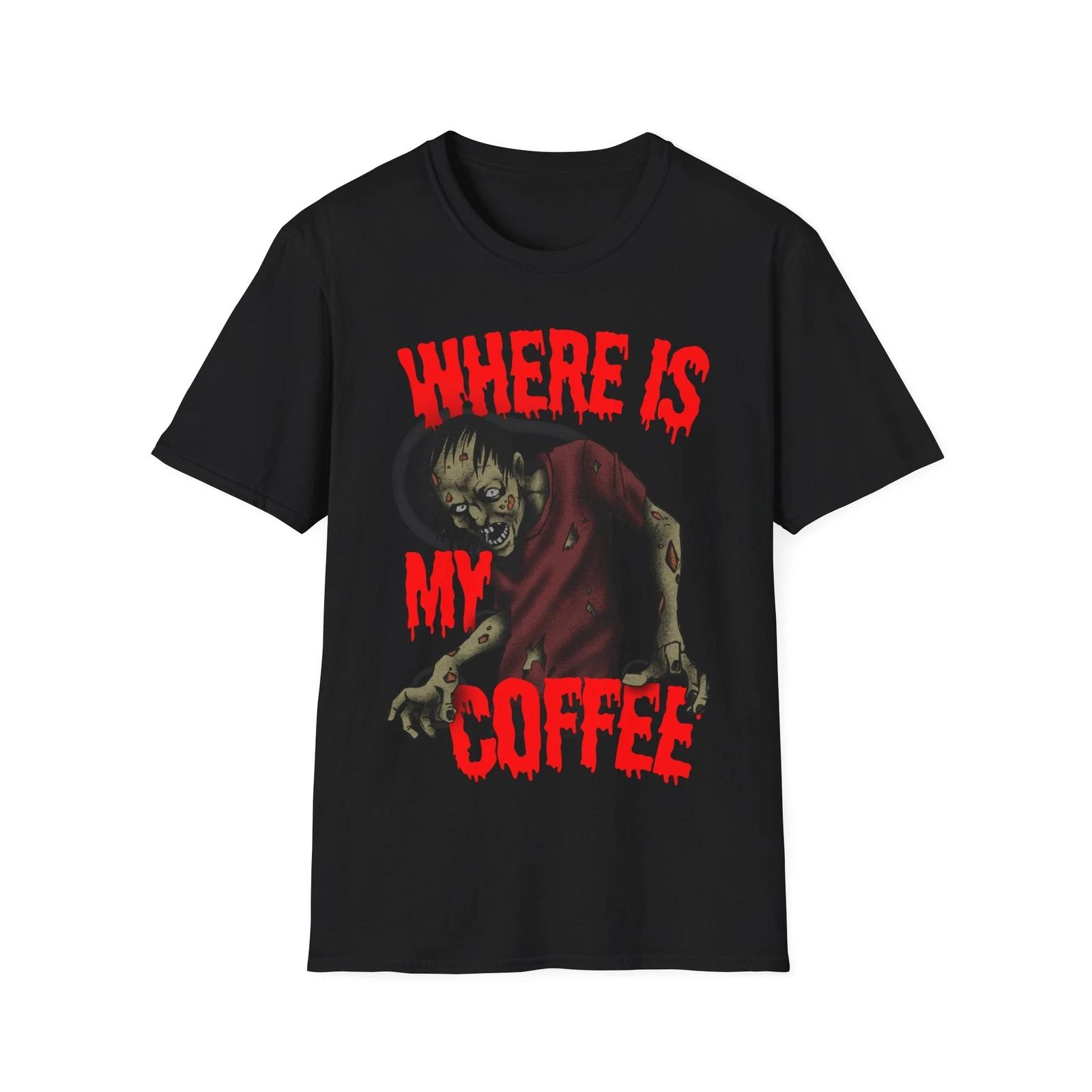 

Zombie Coffee Lover T shirt - Funny Graphic Tee, Perfect for Coffee Lovers S