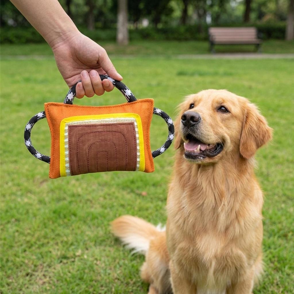 Dog Bite Pillow Portable Training Equipment Coarse Hemps Outdoor Pet Supplies Black