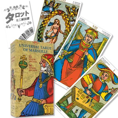 Universelles Tarot von Marseille Tarot Wahrsagemethode mit japanischer Bedienungsanleitung Authentische 78 Tarotkarten