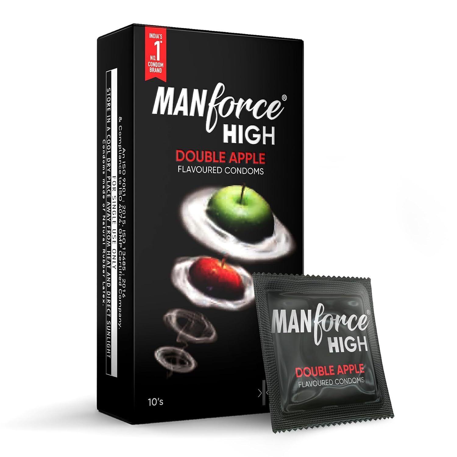 РњСѓР¶СЃРєРёРµ РїСЂРµР·РµСЂРІР°С‚РёРІС‹ Manforce High СЃ РґРІРѕР№РЅС‹Рј РІРєСѓСЃРѕРј СЏР±Р»РѕРєР° | 10 С€С‚ | РћС‡РµРЅСЊ С‚РѕРЅРєРёР№