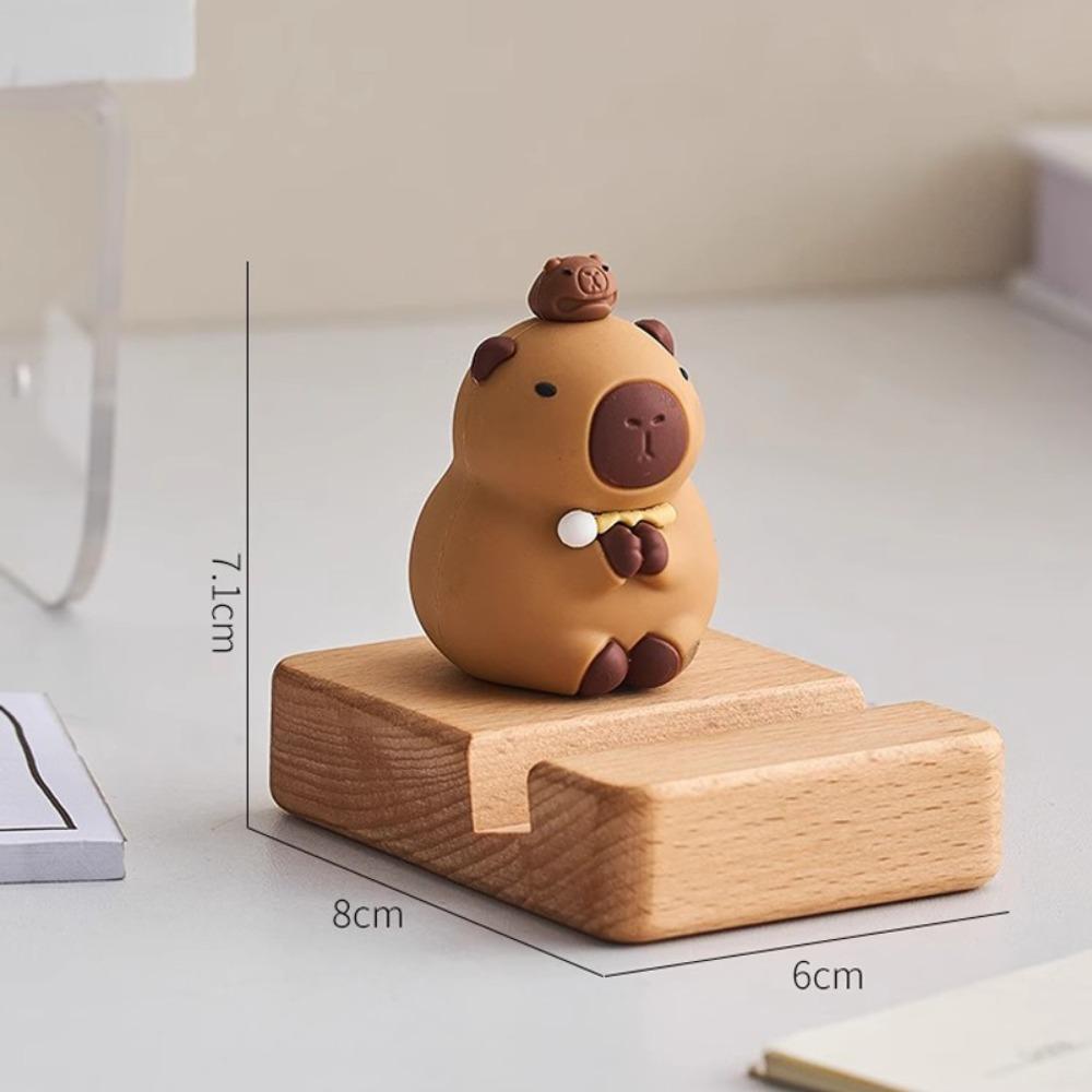 PVC Doll Capybara Mobile Phone Stand Support Capybara Cell Phone Bracket Phone Accessories