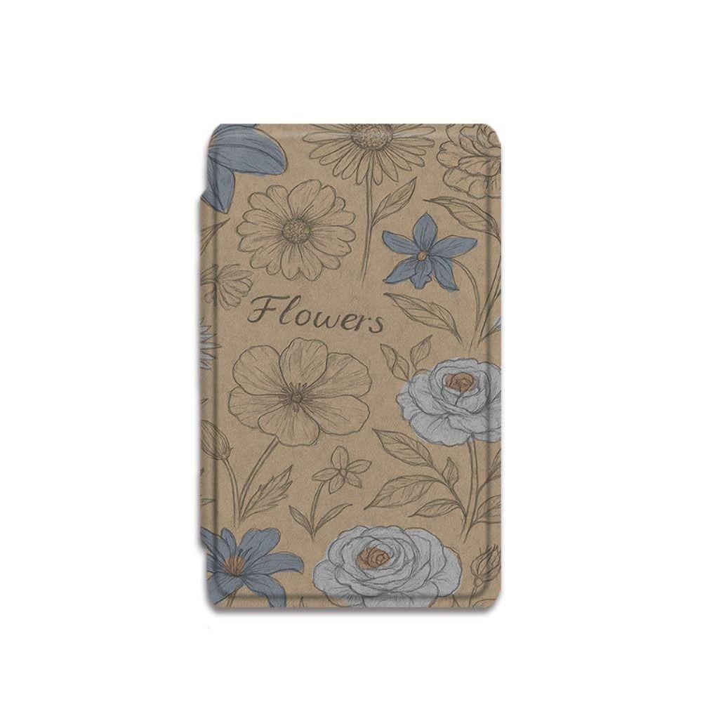 Floral Pattern Magnetic Case Shockproof Folio Shell High Quality Protective Cover for XTEINK X4/X3