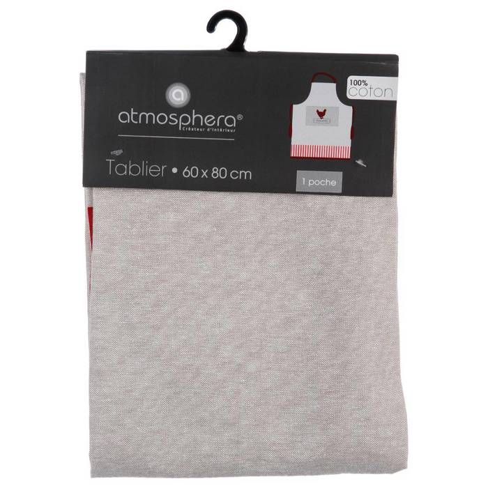 Tablier "Poule 60x80cm - Atmosphera Createur D'interieur