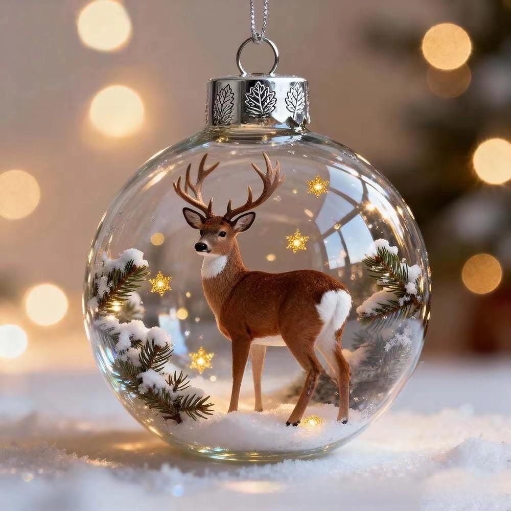 Natures Birds Crystal Glass Christmas Tree Ornament Set With Plastic Material For Holiday Decor
