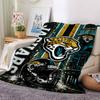 Jacksonville Jaguars Theme Printed Blanket - Perfect for Couch, Bed, Travel & Outdoor Use | Machine Washable, Cozy & Durable.