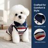 Striped Pet Polo Shirt Breathable Pet Pullover New Cat Polo Shirt  Cat
