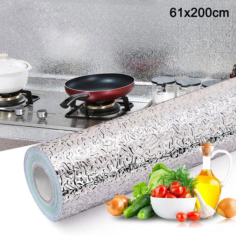 Waterproof Oil-proof Aluminum Foil Tiles Wall Sticker Home Kitchen Decoration Waterproof Oil-proof Aluminum Foil Tiles Wall Sticker Home Kitchen Decoration