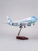 Diecast Resin Airplane Model Air Force One Plane B747 Model Plane collection 1:150 Scale 47CM Jet United States Airlines W LED