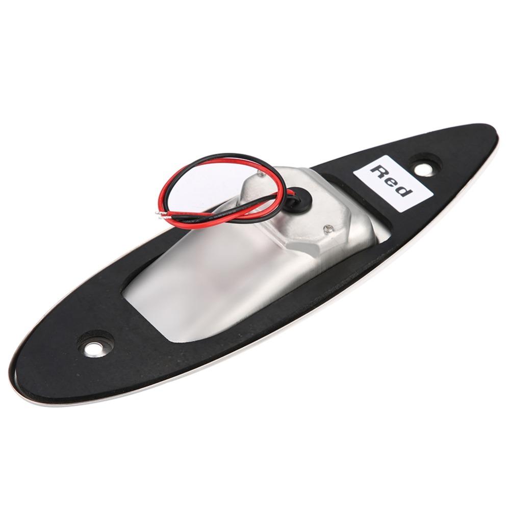 12V Voltage Boat Side Light Flush Mount Marine Signal Light Bright LED Bow Light for Sailboat