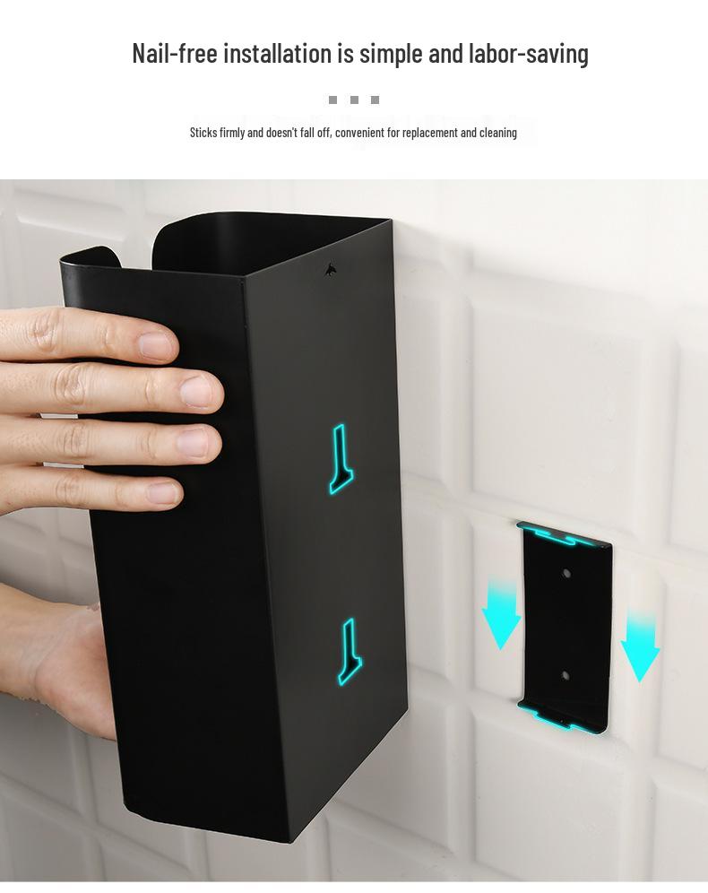 Magnetic Wall-Mounted Punch-Free Tissue and Napkin Holder