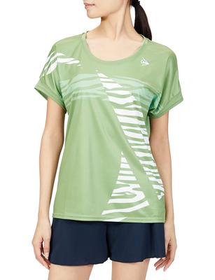 Tennis Shirt Badminton Game Shirt Olive O [Dunlop] DAP-1260W Women's