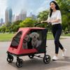 One‑Click Foldable Pet Stroller For Medium Large Dogs Cats Outdoor Trolley For Elderly Dogs