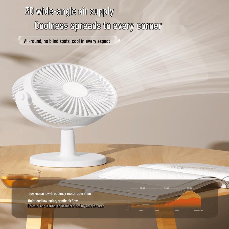 ZISIZ Desktop Fan with Desk Lamp and Night Light