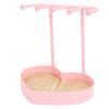 Necklace Holder Heart Shaped Aesthetic Jewelry Stand Necklace Holder for Bedroom Decor Pink