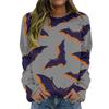 Autumn and Winter New Women's Clothing 3D Digital Printing Fashion Casual Personality Crew Neck Long Sleeve Halloween Sweater