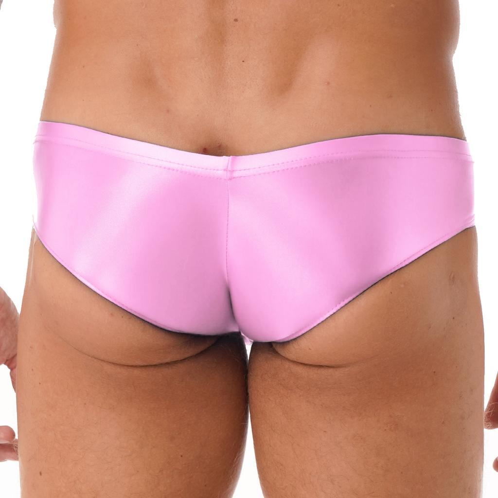 Mens Low Rise Briefs Solid Color Elastic Waistband Underwear Swimwear Lightweight Stretch Comfort Daily Wear