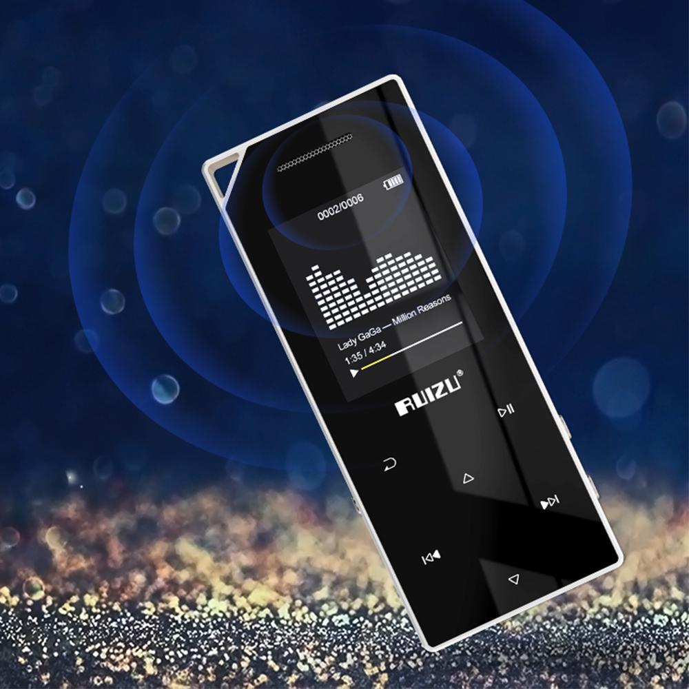 Buy RUIZU D05 Metal Bluetooth MP3 Player Portable Audio 8GB Sport Mp3 Music Player With Builtin