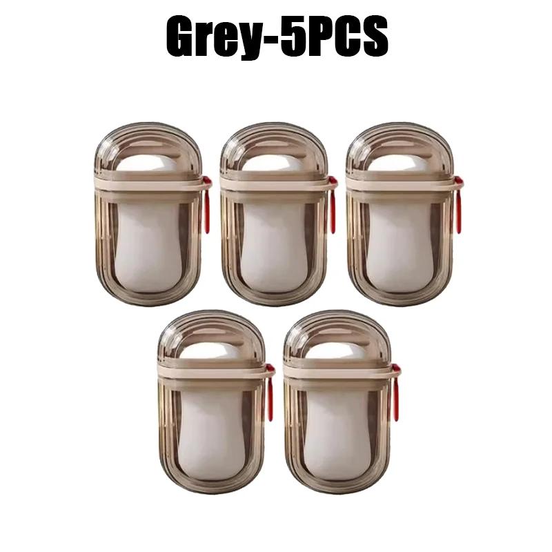 Creative Travel Soap Box with Lid Seal Draining Portable Small Soap Case Holder for Soap Storage and Bathroom Organizer