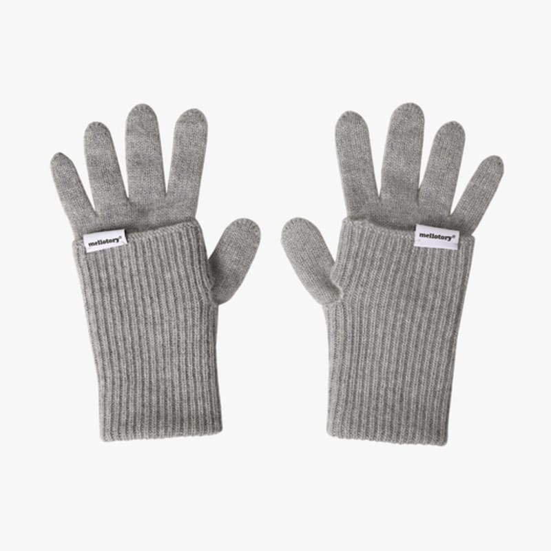 

mellotory 100% кашемировые перчатки без пальцев (светло-серый) light gray