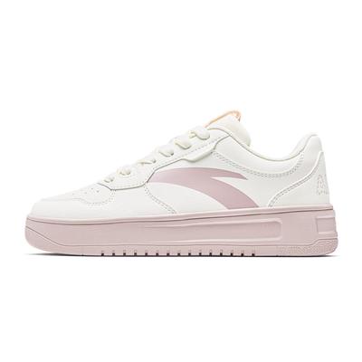 Easy Abrasion Resistant Lightweight Low Top Skateboard Shoes Women's Ivory White Agate Powder 922638001Q-2