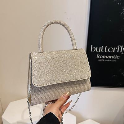 New Foreign Trade Fashion Evening Bag Wedding Birthday Party Handbag Bag Shiny Wedding Dress Dinner Bag