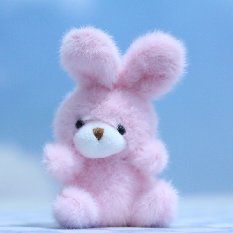 Cartoon Bunny Cute Plush Toy Keychain Whimsical Animal Hanging Decoration