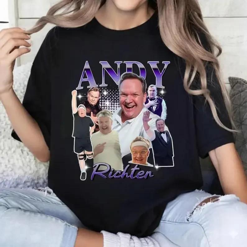 Andy Richter Dwts 2025 Bootleg Shirt Andy amp Emma Slater Dancing With The Stars Unisex T-Shirt M