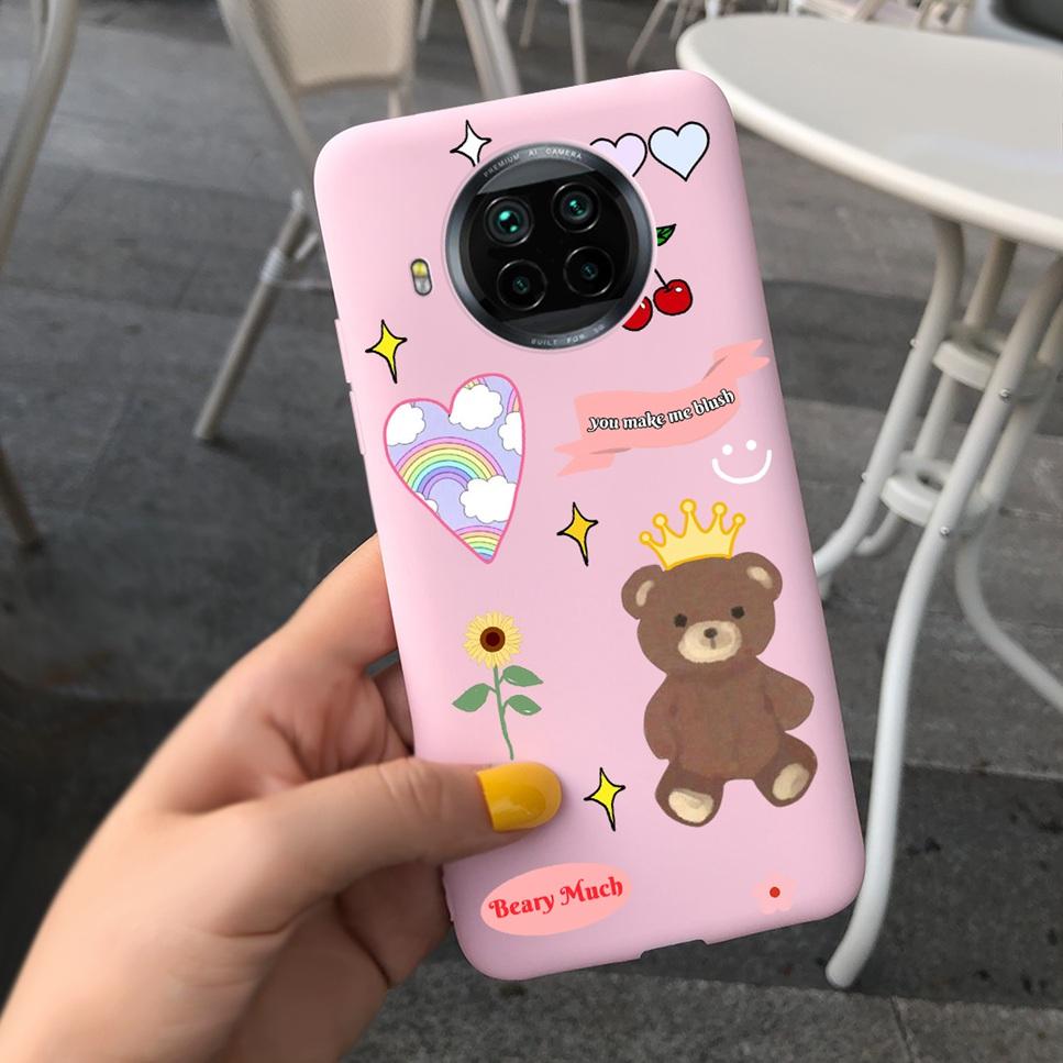 ForXiaomi Mi 10T Lite Case Cute Cartoon Cat Painted TPU Silicone Back Cover For Xiaomi Mi 10T Lite 5G 10Tlite Phone Case Funda