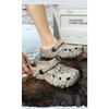 Übergröße Herren Sommer Geschlossene Slip-On Schuhe, Leichte Zwei-Wege-Tragbare Outdoor Strand Slide Sandalen