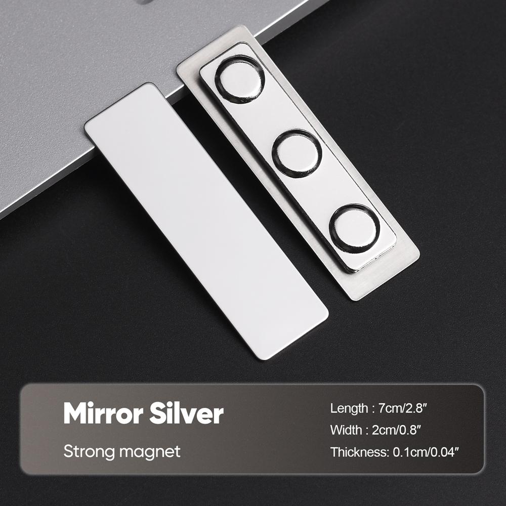 70x20MM Anstecknadeln Pin Personalisiert Kostenlos Anpassbar Gravierter Text Logo Business-Namensschild Stahl Metallanhänger Personalisierte Namensschilder