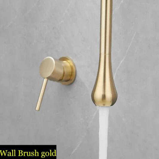 

BAKALA Water Drop подвесной потолочный кран для ванной комнаты, кран для раковины, цельный латунный смеситель для мойки с горячей и холодной водой, фурнитура для ванны