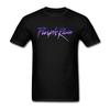 LSLEEVE Pánská trička Americký rockový zpěvák Purple Rain Černá XXL