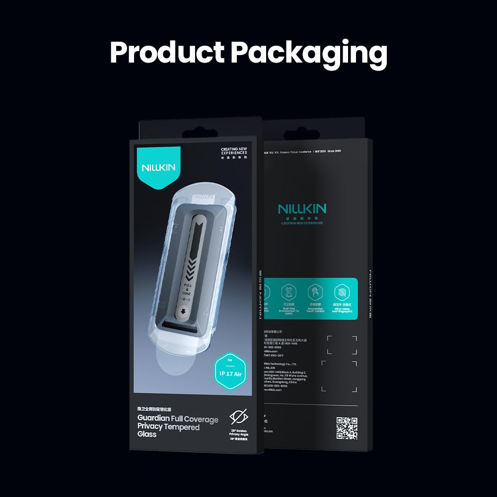 NILLKIN For IPhone 17 Pro Max Plus HD Screen Protector Tempered Glass Anti Reflective Four-Layer Glass Film ( Dust-free Chamber )