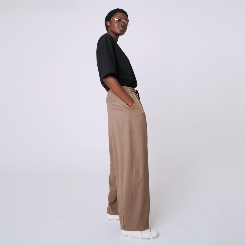 ATHPLATFORM Au42Pt07 Classic Wide Pants_Dark Beige