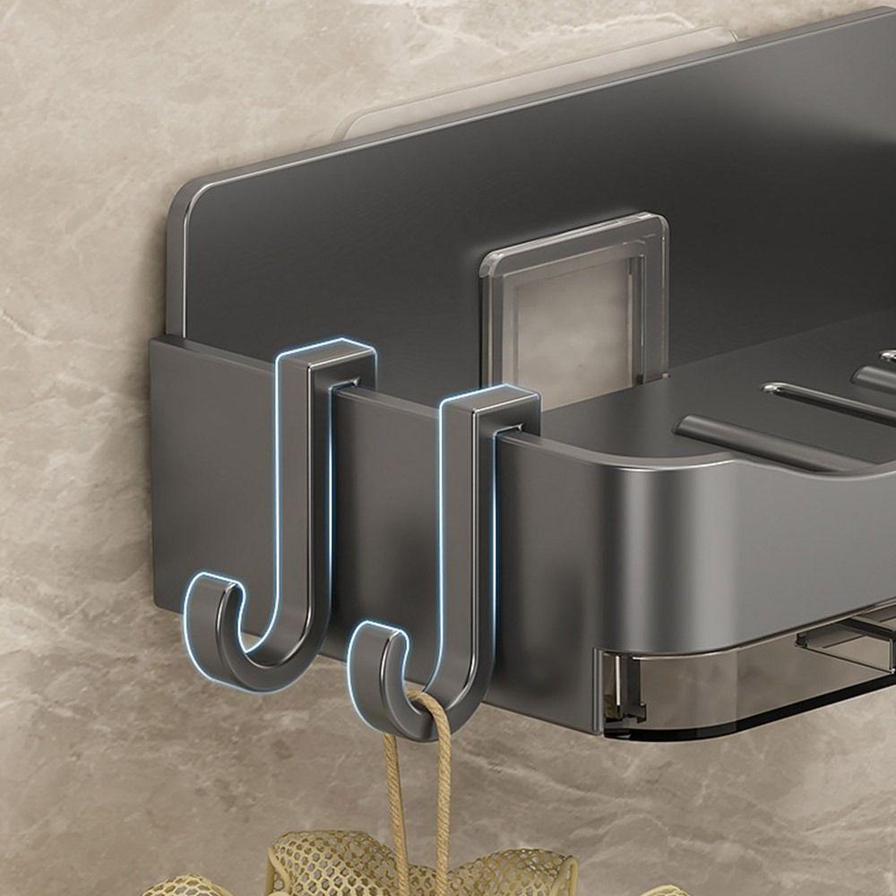 Punch-Free Soap Dish Wall Mounted Soap Box Creative Soap Storage Tray  Kitchen