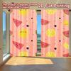 2D FLAT PRINTING 2pcs Curtains (Without Rod) Fruit Party Design Women Is Day Festival Chic Print Curtains Machine Washable