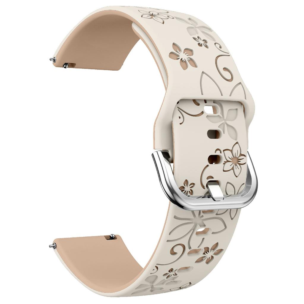 22mm Dual Color Carved Silicone Strap For Huawei Watch GT 6/5/5 Pro/4 46mm Replacement Watch Band