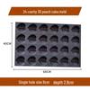 24-Cavity 3D Peach Cake Baking Mold
