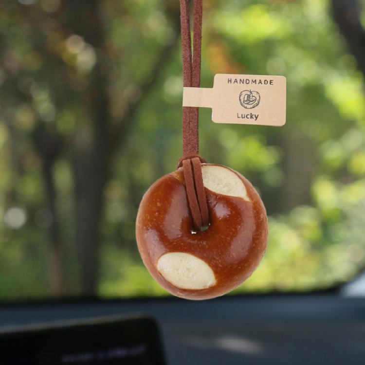 Elegant Alkaline Bread Dough Car Hanging Ornament Sturdy and Delicate Materials for Trendy Drivers and Collectors