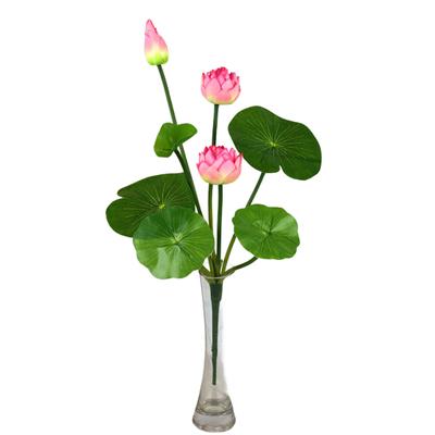Künstliche Lotus Blume Blatt Realistische Gefälschte Seide Blume Hochzeit Party Home-Office Tisch
