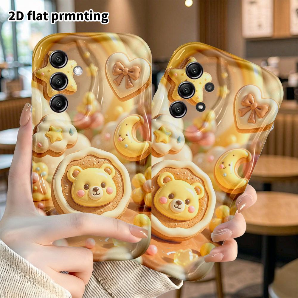 Phone Case: 2D Flat, Suitable for Samsung Galaxy A34 A35 M05 M06 S20 S22 S21 FE Plus 5G Protective Case, Frosted Cookies, Perfect Christmas and Hallow