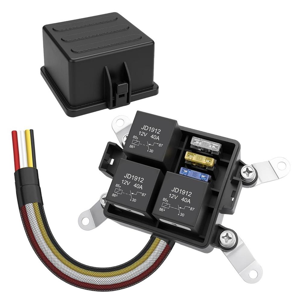 12V Fuse Relay Box Automotive Fuse Box Waterproof Relay