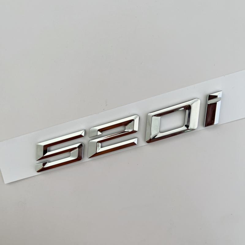 Car 3D ABS Trunk Letters Logo Badge Emblem Decal Sticker For BMW 5 series 520i 525i 528i 530i 535i 540i E39 E60 E61 F10 F11 G30