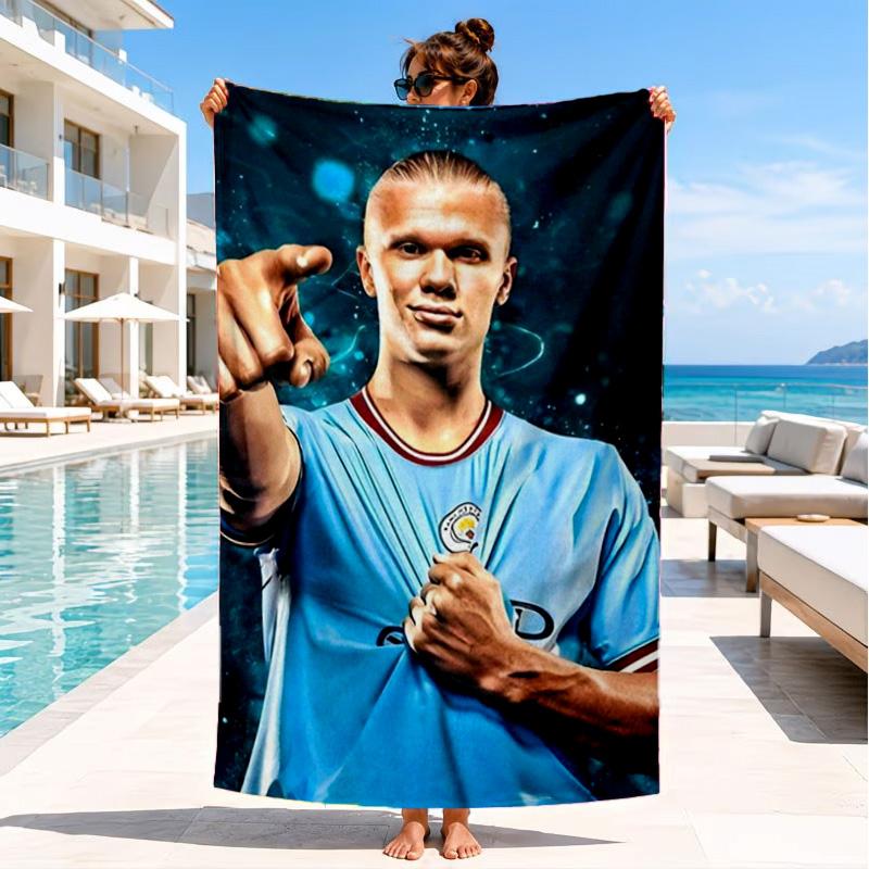 Haaland Beach Towel, Quick-drying, Easy To Care For, Suitable for Both Fitness and Beach Vacations,Sports Essential
