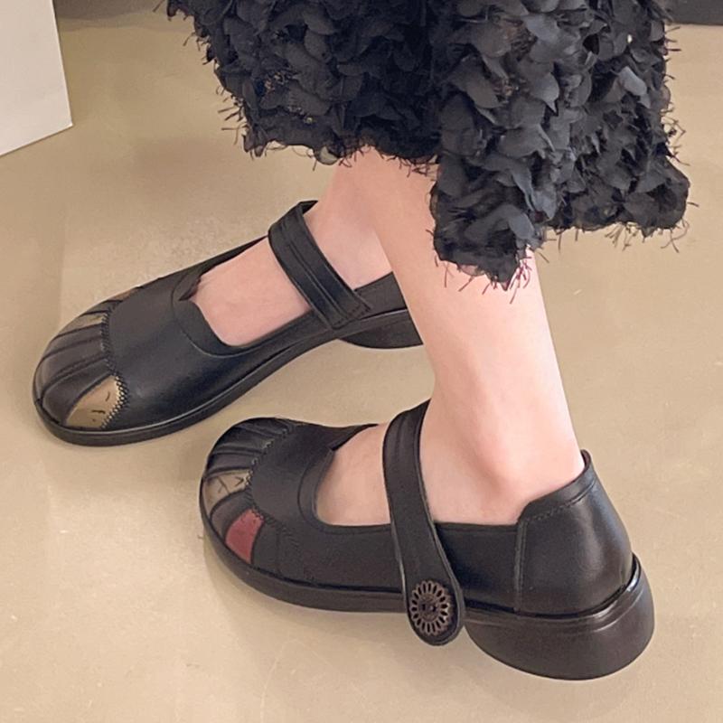 

Балетки Женские Сандалии Весенние Лоферы Обувь Дизайнерское Платье Лолита Женская Обувь Тренд 2025 Бренд Ретро Элегантные Mujer Zapatos 41 чёрный