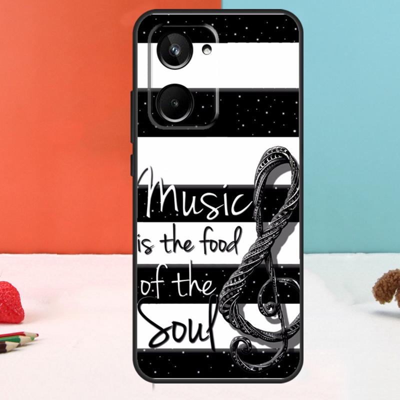 Music Note Musical Treble Clef For Realme 15 14 10 11 12 13 Pro Plus C67 C65 C63 C61 C35 C55 C53 C51 C71 C75 GT7 Pro Case