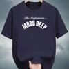 Modisches Sommer-T-Shirt für Unisex mit Buchstabenaufdruck, 100 % reine Baumwolle, lässig, locker und bequem, Sport, Rundhalsausschnitt, kurzärmelig
